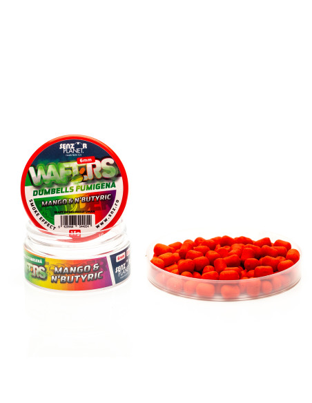 Wafters Senzor Planet Dumbells Fumigena, Mango & N'Butyric, 6mm, 15g Wafters Senzor Planet Dumbells Fumigena, Mango & N'Butyric, 6mm, 15g
