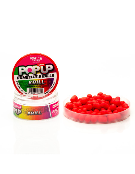 Pop-up Senzor Planet Dumbells & Balls, Krill, 6mm, 15g