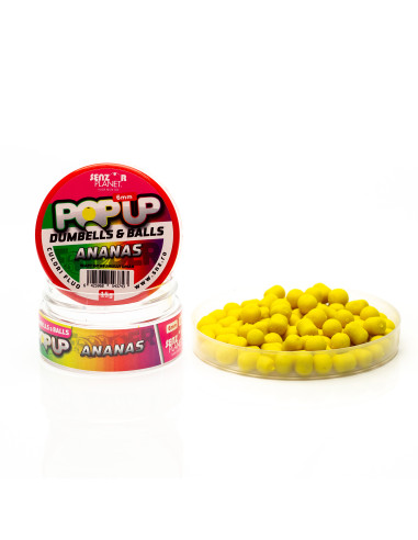 Pop-up Senzor Planet Dumbells & Balls, Ananas, 6mm, 15g