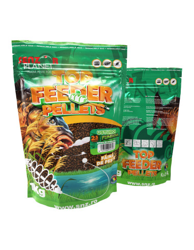 Pelete Senzor Planet Top Feeder Pellets Fumigena, Usturoi, 2.5mm, 1kg