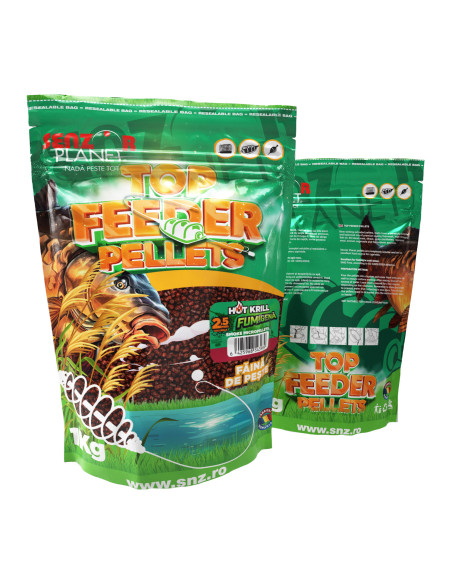 Pelete Senzor Planet Top Feeder Pellets Fumigena, Hot Krill, 2.5mm, 1kg Pelete Senzor Planet Top Feeder Pellets Fumigena, Hot Krill, 2.5mm, 1kg
