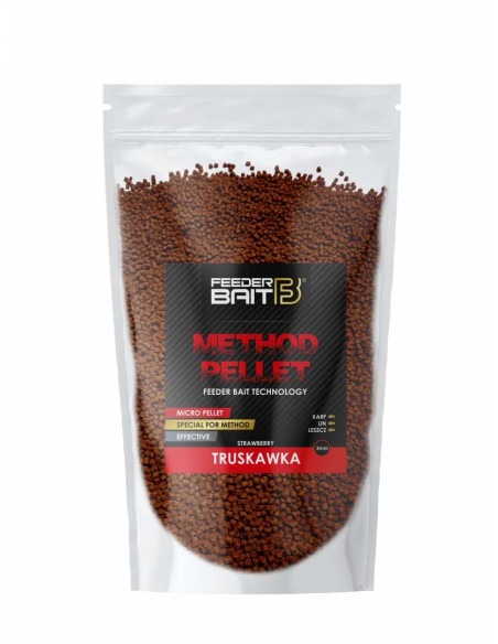Peleti Feeder Bait, Capsuna, 2mm, 800g Peleti Feeder Bait, Capsuna, 2mm, 800g