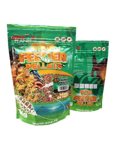 Pelete Senzor Planet Top Feeder Pellets, Faina Peste & Sare, 2.5mm, 1kg