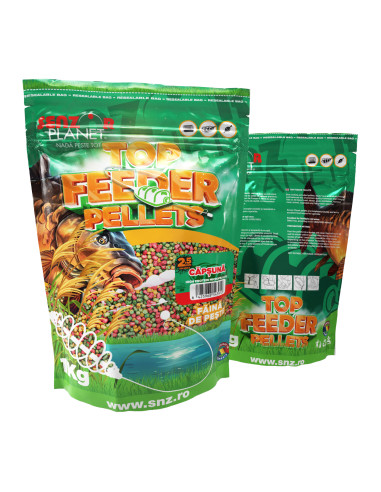 Pelete Senzor Planet Top Feeder Pellets, Capsuna, 2.5mm, 1kg