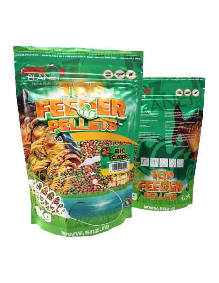 Pelete Senzor Planet Top Feeder Pellets, Big Carp, 2.5mm, 1kg Pelete Senzor Planet Top Feeder Pellets, Big Carp, 2.5mm, 1kg