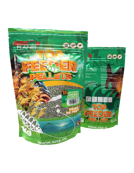 Pelete Senzor Planet Top Feeder Pellets, Green Betaina, 1.5mm, 1kg Pelete Senzor Planet Top Feeder Pellets, Green Betaina, 1.5mm, 1kg