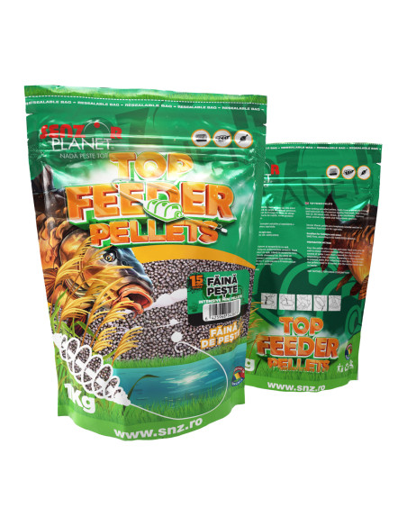 Pelete Senzor Planet Top Feeder Pellets, Faina Peste, 1.5mm, 1kg Pelete Senzor Planet Top Feeder Pellets, Faina Peste, 1.5mm, 1kg