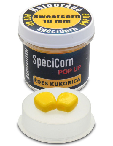 Porumb Artificial Haldorado SpeciCorn Pop Up, Porumb Dulce, 10mm, 30buc/borcan