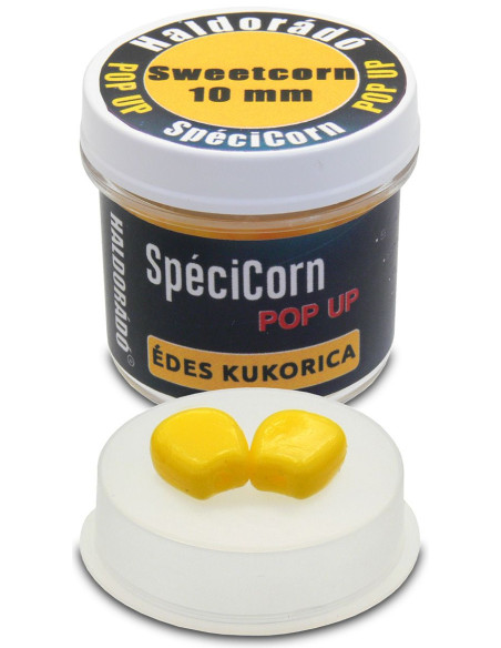 Porumb Artificial Haldorado SpeciCorn Pop Up, Porumb Dulce, 10mm, 30buc/borcan Porumb Artificial Haldorado SpeciCorn Pop Up, Porumb Dulce, 10mm, 30buc/borcan