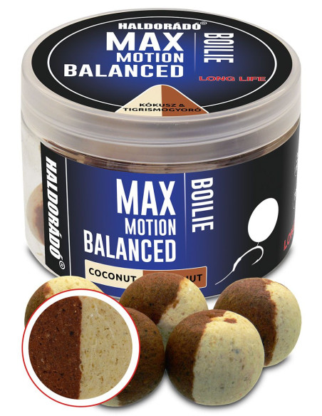 Boilies Haldorado Max Motion Boilie Balanced, Cocos & Alune Tigrate, 20mm, 70g Boilies Haldorado Max Motion Boilie Balanced, Cocos & Alune Tigrate, 20mm, 70g