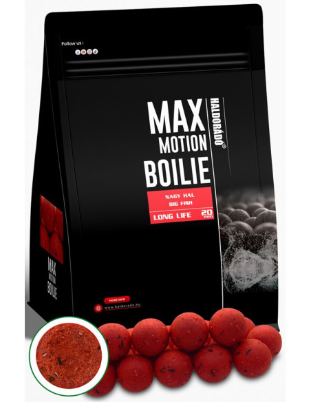 Boilies Haldorado Max Motion Boilie Long Life, Big Fish, 20mm, 800g