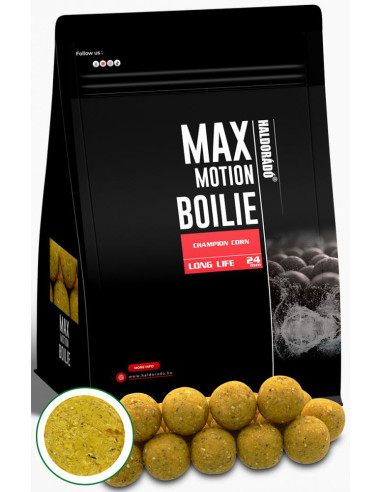 Boilies Haldorado Max Motion Boilie Long Life, Champion Corn, 24mm, 800g