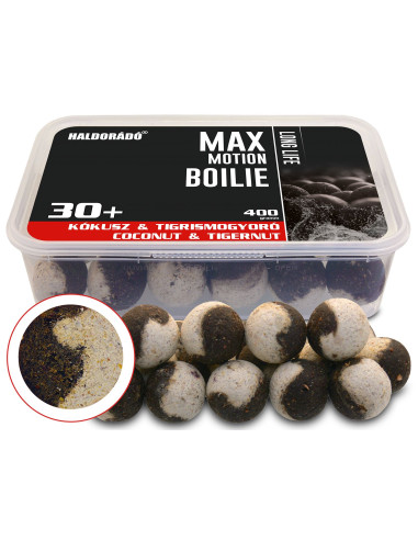Boilies Haldorado Max Motion Boilie Long Life, Cocos & Alune Tigrate, 30+ mm, 400g