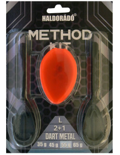 Momitor Method Haldorado Dart Metal L + 1 Matrita, 2 buc/set 2