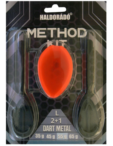 Momitor Method Haldorado Dart Metal L + 1 Matrita, 2 buc/set