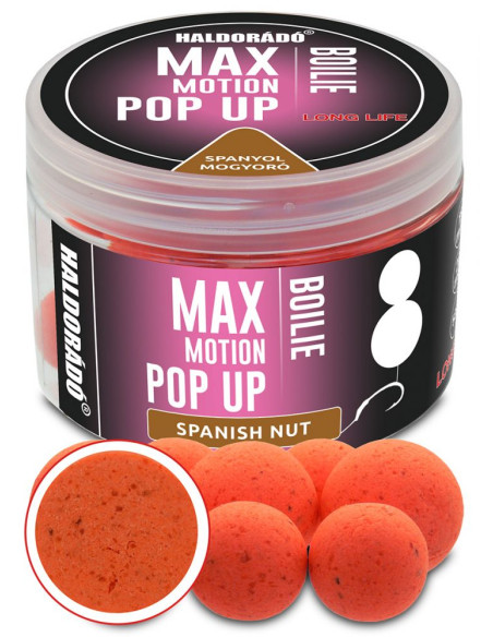 Pop Up Haldorado Max Motion Boilie Pop Up, Alune Spaniole, 16-20mm, 50g