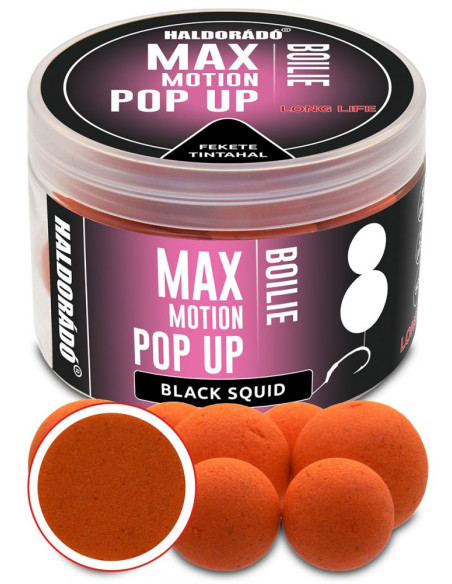 Pop Up Haldorado Max Motion Boilie Pop Up, Black Squid, 16-20mm, 50g Pop Up Haldorado Max Motion Boilie Pop Up, Black Squid, 16-20mm, 50g