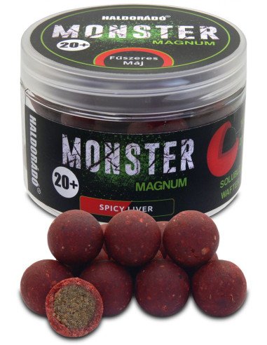 Boilies De Carlig Haldorado Monster Magnum, Ficat Condimentat, 20+ mm, 80g