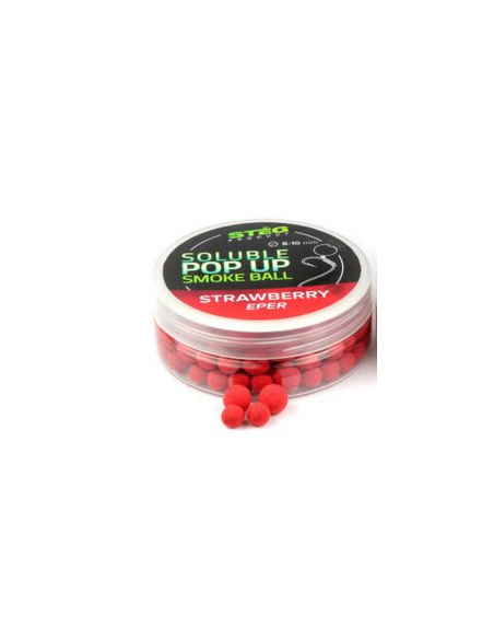 Pop Up Steg Solubil Smoke Ball, Capsuna, 8-10mm, 20g