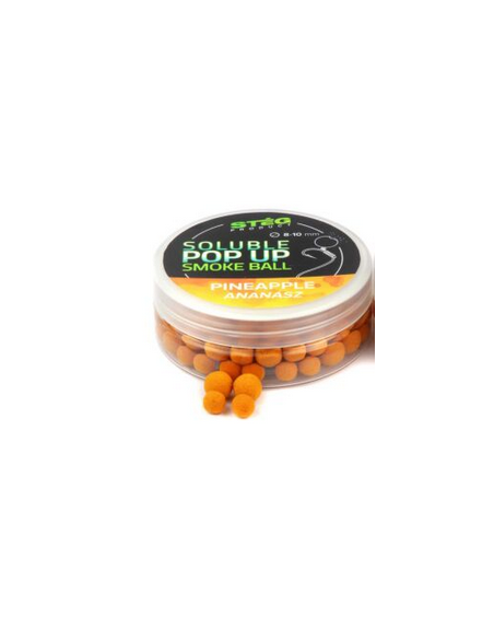 Pop Up Steg Solubil Smoke Ball, Ananas, 8-10mm, 20g Pop Up Steg Solubil Smoke Ball, Ananas, 8-10mm, 20g