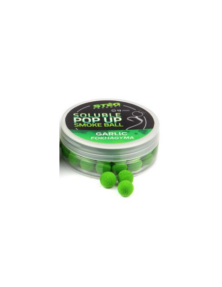 Pop Up Steg Solubil Smoke Ball, Usturoi, 12mm, 25g Pop Up Steg Solubil Smoke Ball, Usturoi, 12mm, 25g