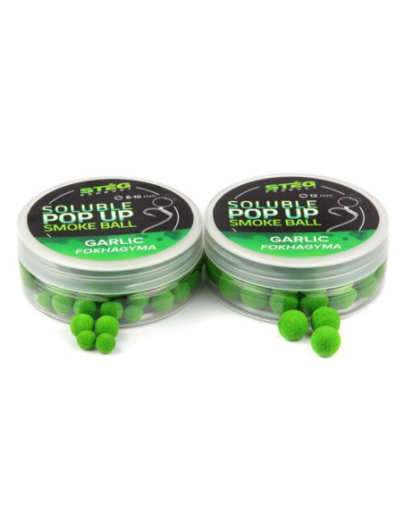 Pop Up Steg Solubil Smoke Ball, Usturoi, 12mm, 25g Pop Up Steg Solubil Smoke Ball, Usturoi, 12mm, 25g