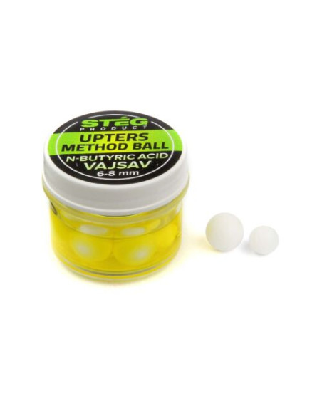 Pop Up Artificial Steg Upters Method Ball, N-Butyric, 6-8mm, 10buc/cutie Pop Up Artificial Steg Upters Method Ball, N-Butyric, 6-8mm, 10buc/cutie