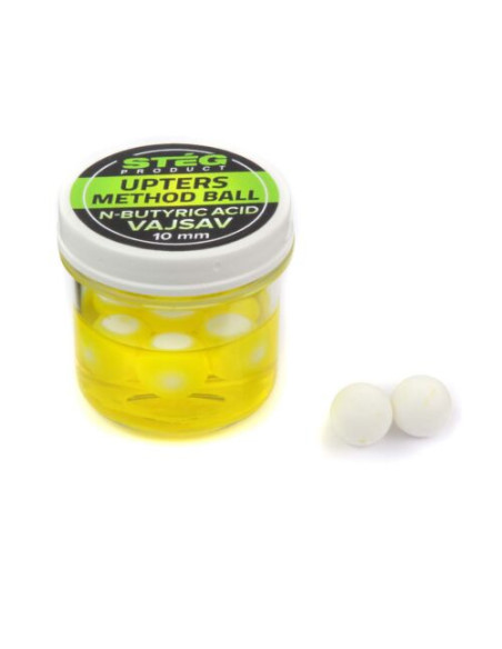 Pop Up Artificial Steg Upters Method Ball, N-Butyric, 10mm, 8buc/cutie Pop Up Artificial Steg Upters Method Ball, N-Butyric, 10mm, 8buc/cutie