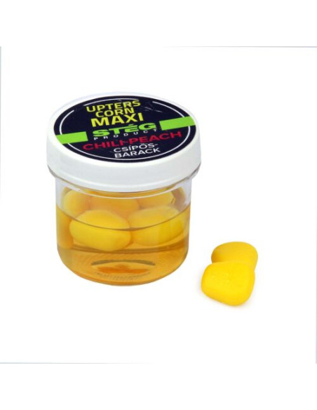 Porumb Artificial Steg Upters Maxi, Chili-Peach, 14mm, 8buc/cutie Porumb Artificial Steg Upters Maxi, Chili-Peach, 14mm, 8buc/cutie