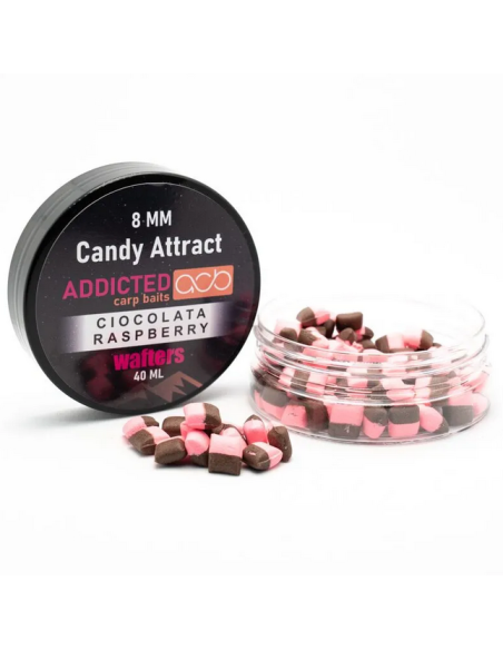 Wafters Addicted Carp Baits Candy Attract, Ciocolata / Raspberry, 8mm, 40ml Wafters Addicted Carp Baits Candy Attract, Ciocolata / Raspberry, 8mm, 40ml