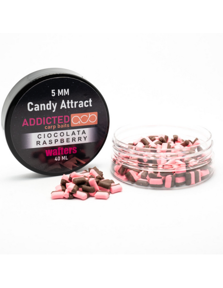 Wafters Addicted Carp Baits Candy Attract, Ciocolata / Raspberry, 5mm, 40ml Wafters Addicted Carp Baits Candy Attract, Ciocolata / Raspberry, 5mm, 40ml