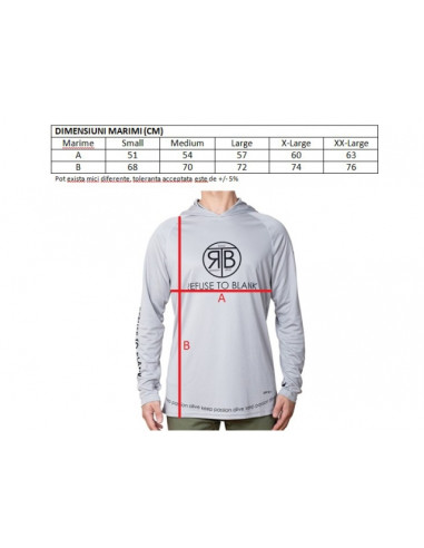 Bluza RTB UV Long Sleeve Hoodie UPF 50+ Bright White