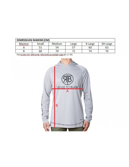 Bluza RTB UV Long Sleeve Hoodie UPF 50+ Bright White Bluza RTB UV Long Sleeve Hoodie UPF 50+ Bright White