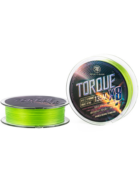 Fir Textil RTB Torque X8 Braid, Chartreuse, 135m Fir Textil RTB Torque X8 Braid, Chartreuse, 135m