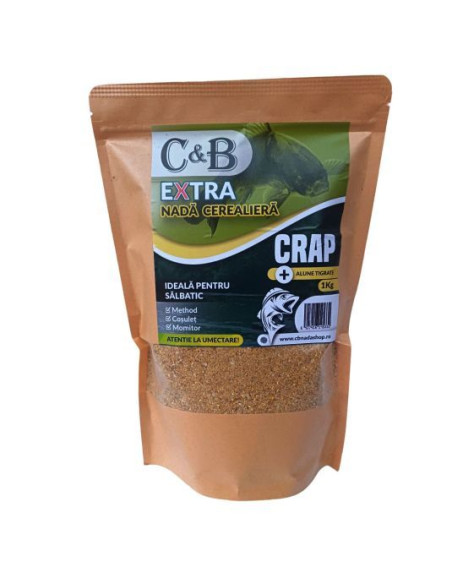 Nada C&B Extra Cerealiera, Crap Alune Tigrate, 1kg Nada C&B Extra Cerealiera, Crap Alune Tigrate, 1kg