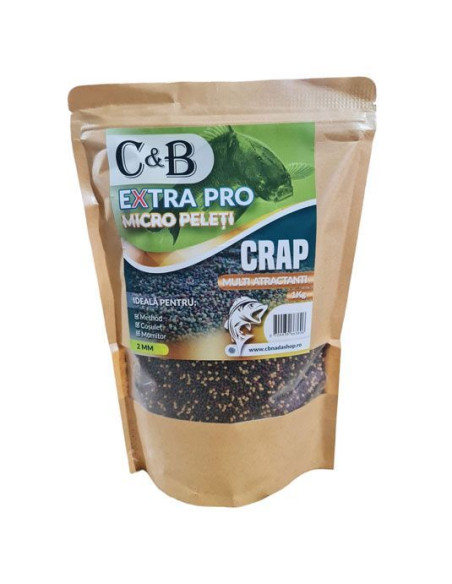 Pelete C&B Extra Pro Micro Peleti Multi Atractanti, 2mm, 1kg Pelete C&B Extra Pro Micro Peleti Multi Atractanti, 2mm, 1kg