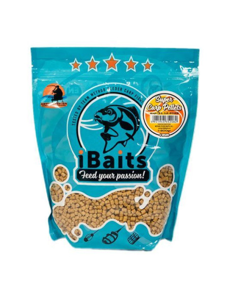 Pelete iBaits Super Carp Pellets, 4mm, 800g Pelete iBaits Super Carp Pellets, 4mm, 800g