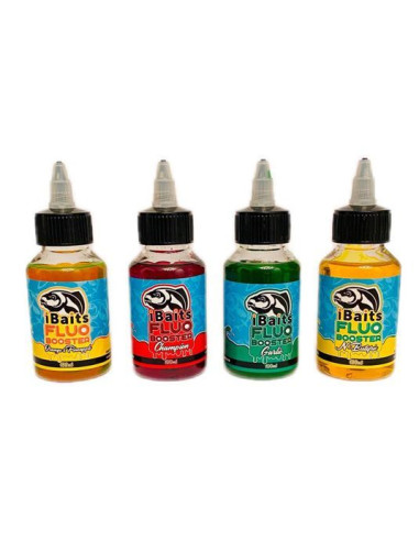 Aditiv Lichid iBaits Fluo Booster, Orange - Pineapple, 100ml