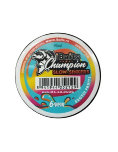 Dumbells iBaits Slow Sinking Champion, Exotic Fruits, 6x8mm, 40ml