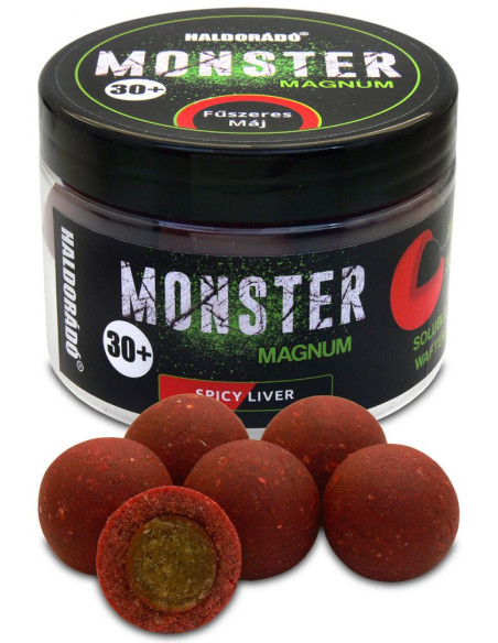 Boilies De Carlig Haldorado Monster Magnum, Ficat Condimentat, 30+ mm, 200g Boilies De Carlig Haldorado Monster Magnum, Ficat Condimentat, 30+ mm, 200g