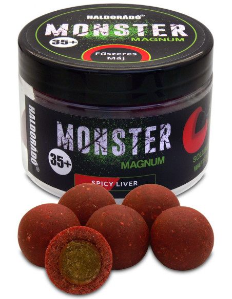 Boilies De Carlig Haldorado Monster Magnum, Ficat Condimentat, 35+ mm, 200g Boilies De Carlig Haldorado Monster Magnum, Ficat Condimentat, 35+ mm, 200g