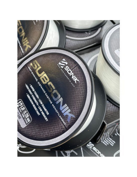 Fir Monofilament Sonik Subsonik Transparent, 1200m Fir Monofilament Sonik Subsonik Transparent, 1200m