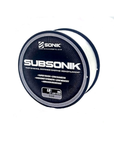 Fir Monofilament Sonik Subsonik Transparent, 1200m Fir Monofilament Sonik Subsonik Transparent, 1200m