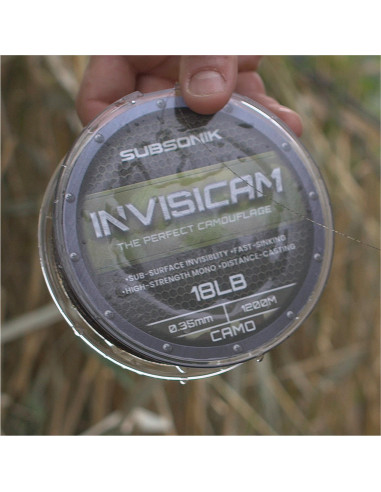 Fir Monofilament Sonik Subsonik Invisicam Verde-Maro-Negru, 1200m