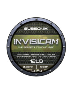Fir Monofilament Sonik Subsonik Invisicam Verde-Maro-Negru, 1200m