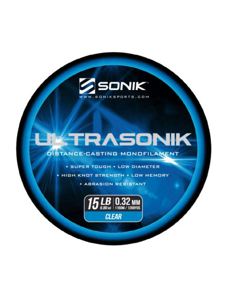 Fir Monofilament Sonik Ultrasonik Clear, 560-1160m Fir Monofilament Sonik Ultrasonik Clear, 560-1160m