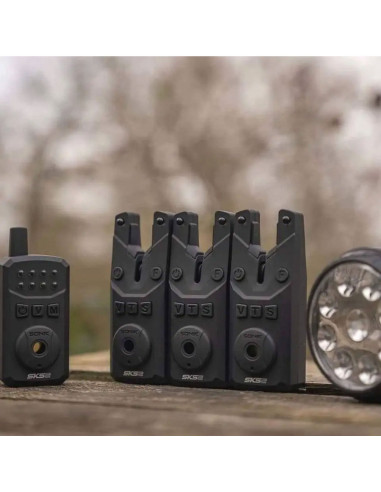 Set Avertizoari + Statie Sonik Si Lampa Semnalizare Cort, 3+1