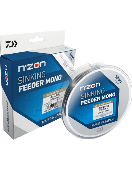 Fir Monofilament Daiwa N'Zon Sinking Feeder Mono, 300m Fir Monofilament Daiwa N'Zon Sinking Feeder Mono, 300m