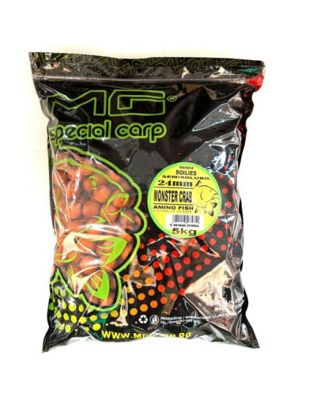 Boilies MG Special Carp Total Semisolubil, Monster Crab, 5kg