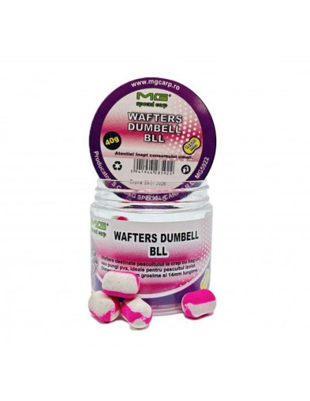 Wafters MG Special Carp Dumbell, B.L.L Fragi, 10mm, 40g Wafters MG Special Carp Dumbell, B.L.L Fragi, 10mm, 40g